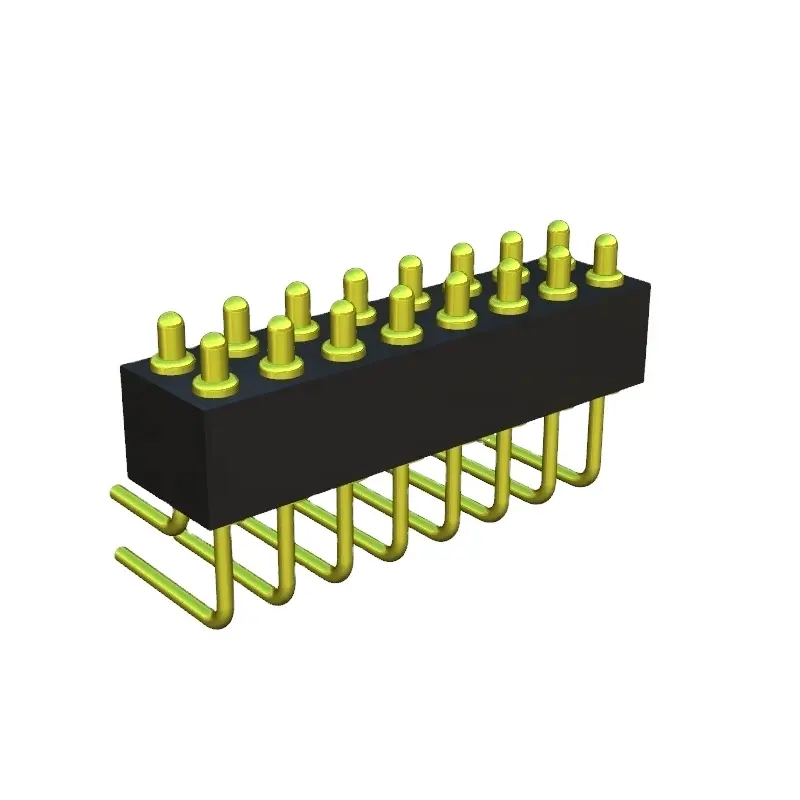 16pin 2,54 мм высокий ток 6Pin 8Pin прямой угол 2 ряда Pogo Pin коннектор электронная продукция телефон наушники