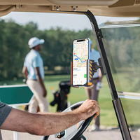 Nouveau support de téléphone pour voiturette de golf à clip arrière, support de téléphone portable pour buggy de golf, vente en gros, personnalisé pour salle de sport, tapis de course