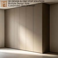 Armoire de rangement modulaire en bois massif couleur noyer de luxe, avec tiroirs à fermeture douce, réglables et personnalisables, du sol au plafond