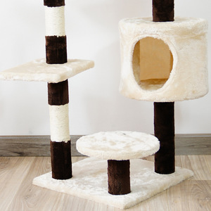 Manufacturer wholesale cat climbing <b>frame</b> integrated <b>large</b> cat climbing <b>frame</b> luxury cat nest cat tree - Product Image 6
