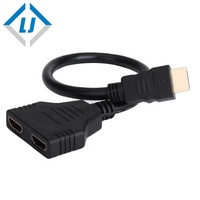 Deux connecteurs vers un câble HDMI haute vitesse Support HDMI 7680X4320P utilisé pour l'ordinateur HDTV PS3 Blue DVD