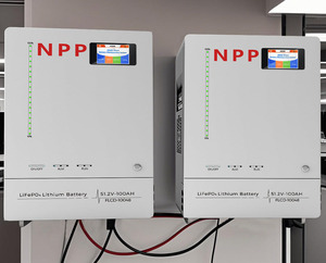 แบตเตอรี่เก็บพลังงานภายในบ้าน 51.2V 5KWh/10KWh 100Ah/200Ah ระบบโซลาร์เซลล์แบบแยกส่วนติดผนัง CAN 6000 ระบบไฮบริดกริด - Product Image 5