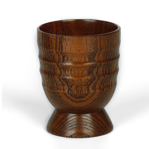 Retro Creative Wooden Wine Cup with Feet Cormac Lacquerware Tableware for Tea Cups & Saucers