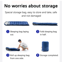Nouveautés Camping sac de couchage hiver-20 -40 1300g rouge vert bleu urgence espace couverture équipement de survie en Stock