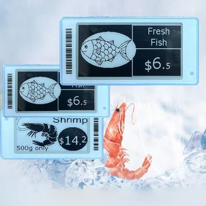 Etiqueta de precio digital de baja temperatura de 2,6 pulgadas, etiqueta de estante electrónica de papel electrónico, etiqueta de precio inteligente Esl para supermercados, dos colores - Product Image 1