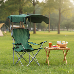 <span class=keywords><strong>Chaise</strong></span> de camping pliante d'extérieur moderne <span class=keywords><strong>avec</strong></span> cadre en fer réglable, <span class=keywords><strong>auvent</strong></span> confortable pour cour et jardin, protection solaire, vente en gros d'usine OEM - Product Image 2