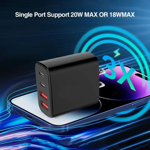 <span class=keywords><strong>Chargeur</strong></span> USB 4 ports avec charge rapide Type C, tension de fonctionnement 85V-265V pour <span class=keywords><strong>iPhone</strong></span> 14 13 12 11 <span class=keywords><strong>SE</strong></span> X XS Samsung Galaxy S22 S21 - Product Image 2