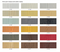 Revêtement mural extérieur en fibres de ciment à grain de bois de qualité supérieure, imperméable, double couche, haute densité, ignifuge A1