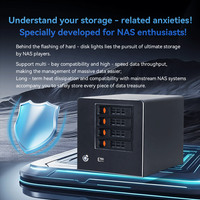 Mini PC NAS avec 4/6/8 baies SATA, Intel N100 N150, 2.5G I226V, 10G AQC, 3 ports Ethernet, RAID, serveur de stockage en réseau