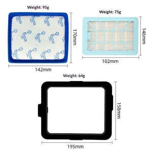 Accessoires pour <span class=keywords><strong>aspirateur</strong></span> FC9732/FC9728/FC9735, cartouche filtrante, cadre extérieur HEPA avec assurance qualité - Product Image 1