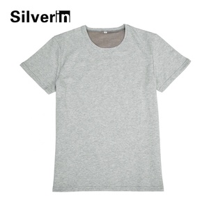 Logo personnalisé protection Emf Blindage Bloquant Hommes t-shirt Avec Fibre Argent Pur - Product Image 6