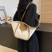 Sac à bandoulière simple pour femme en PU uni à la mode