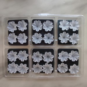 F21 16mm 18mm Fait à la main Fleur de quartz givré à sept pétales - Product Image 5