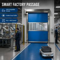 Porte rapide intérieure en PVC, rideau rapide, volet roulant automatique, porte rapide pour passage en salle blanche