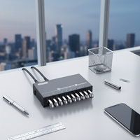 Hub USB 3.0 Sipolar A-103 à 10 ports : Répartiteur USB alimenté 60W pour accessoires informatiques, transfert de données haute vitesse