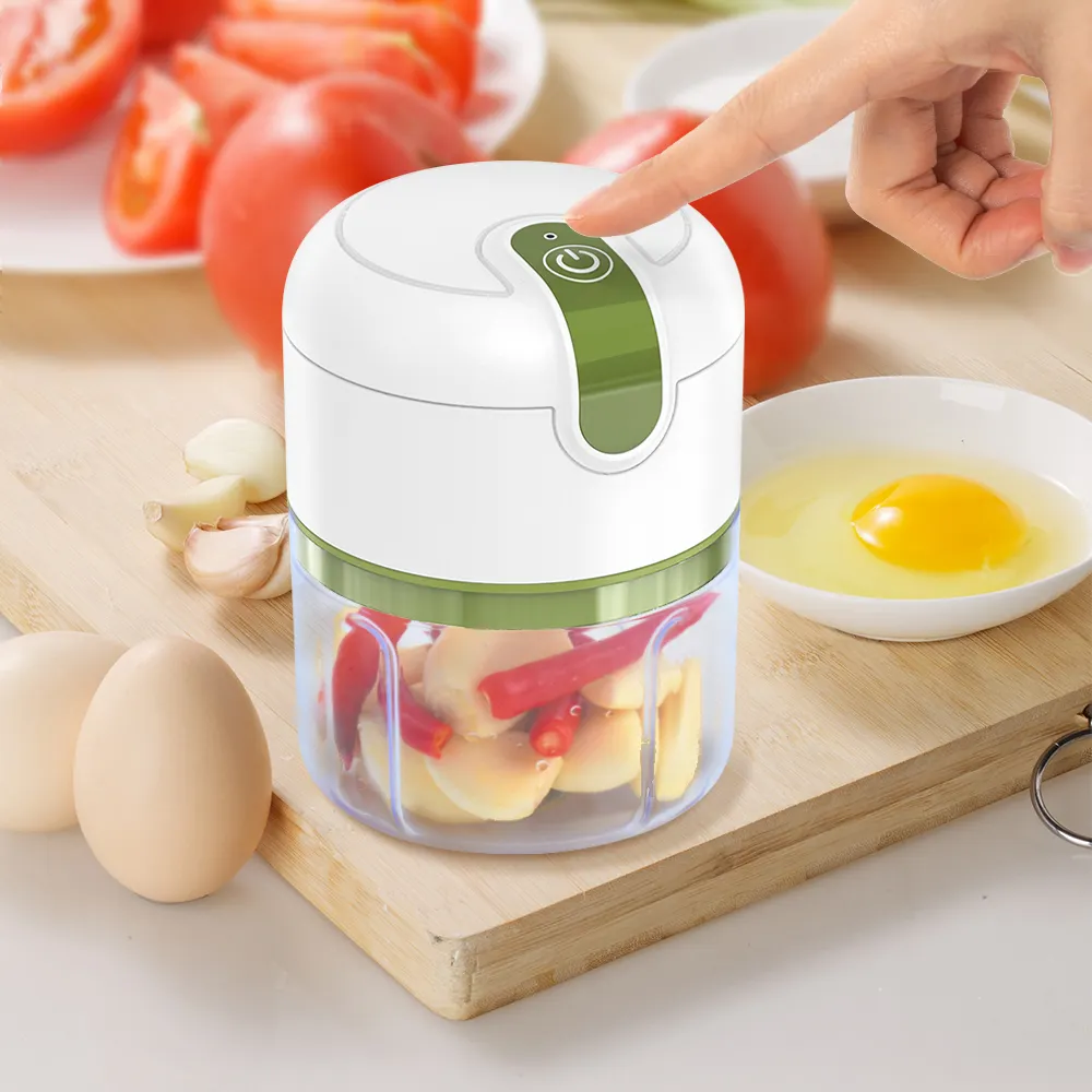 Multifunction Household Kitchen USB Rechargeable Electric Mini Chopper for Vegetable and Fruit