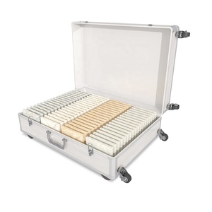 New Design Custom Aluminum Quartz Granite Box Tile Stand Case Mosaic Marble Stone Ceramic Sample Display Suitcase For Showroom