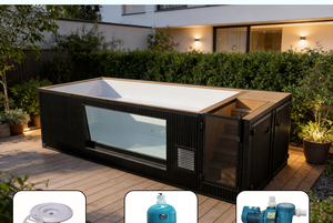 <span class=keywords><strong>Piscine</strong></span> hors sol préfabriquée avec jets de massage hydromassants, <span class=keywords><strong>contre</strong></span>-<span class=keywords><strong>courant</strong></span> et fenêtre latérale - Product Image 5
