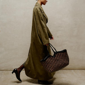 Conjunto de Bolsos de Mano de Gran Capacidad para Mujer, Estilo Vintage, de Cuero Sintético de Ganchillo, con Logotipo Personalizado, para Viajes, Casual, al Aire Libre, <span class=keywords><strong>Verano</strong></span>, Playa - Product Image 1