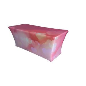 สแปนเด็กซ์ตารางปก<span class=keywords><strong>6</strong></span><span class=keywords><strong>ฟุต</strong></span>ติดตั้งผ้าปูโต๊ะโพลีเอสเตอร์พิมพ์ยืด Spandex ตาราง Toppers - Product Image 1