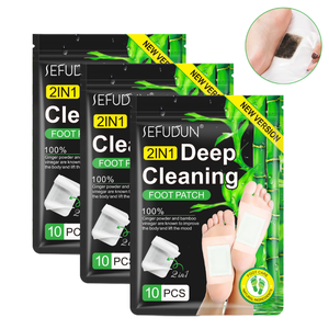 Chinaherbs Bestseller Kräuter-Fußpads Entgiftung Tiefschlaf Fußpflaster Vitamin C Massagefunktion Östrogenfrei Parabenfrei CE - Product Image 1