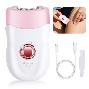 Appareil d'épilation corporelle sans fil portable pour femmes KD-172A, rechargeable par USB, étanche IPX6, pour utilisation en voiture et en camping-car - Product Image 1