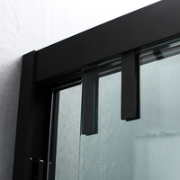 Nouvelle Arrivée DOMO Cabine de Douche Moderne à Cadre en Alliage d'Aluminium avec Plateau en Acrylique Garantie 1 An Produit de Salle de Bain Premium