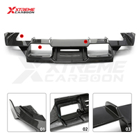 Diffuseur arrière de style V en fibre de carbone sèche pour BMW G87 M2 Coupé, lèvre de pare-chocs, pièces automobiles, amélioration, séparateur de becquet arrière