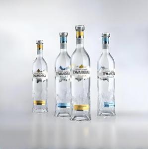 Flint Crystal avec liège synthétique haut de gamme pour <span class=keywords><strong>les</strong></span> marques d'alcool de boutique Bouteille en verre de vodka ronde personnalisée de 200ml - Product Image 1