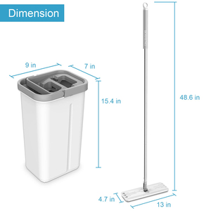 Juego de Mopa Plana y Cubo con Sistema de Escurrido para Limpieza de Suelos - Product Image 3
