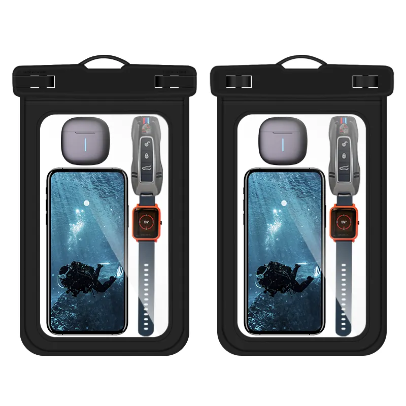 Waterproof Cell Phone Bags Dry Travelling Custom Cellphone Pouch Outdoor Mobile Phone Plastic Swim Travel Waterproof Bag