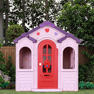 Moderna Casa de Juegos Infantil de Plástico para Exteriores, Patios e Interiores - Product Image 6