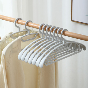 Clothes Hanger Rectangle Non Slip Anti Shoulder Wardrobe Hanger Protective Clothing Organizer Hook Type - Product Image 3