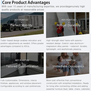 Apple Cabin Lüks Modern Su Geçirmez Prefabrik Katlanabilir Konteyner Ev 20ft AppleCabin Küçük Depo Ev - Product Image 3