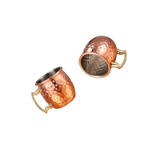 Mug en cuivre vintage mini Moscow Mule Koi avec poignée en laiton, prix d'usine en gros, durable, pour la maison, l'hôtel et le restaurant - Product Image 1