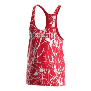 Custom Sports Wrestling Weight Vest Fitness Gym Vest Men'S Tops Stringer Tank Top Bodybuilding