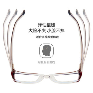 Montures de lunettes transparentes œil de chat en TR90 et métal, protection intégrale contre la lumière bleue et les UV, unisexe, verres en acétate, origine Taizhou - Product Image 2