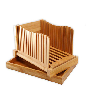Planche à découper pliable et compacte en bambou réglable avec <span class=keywords><strong>plateau</strong></span> à miettes pour guide de coupe de <span class=keywords><strong>fromage</strong></span> en bois - Product Image 2