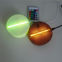 16 couleurs Tactile Support De Lampe Pour 3D Nuit Lumière LED Titulaire Blanc/Noir Crackle LED Titulaire Lumières Offre Spéciale