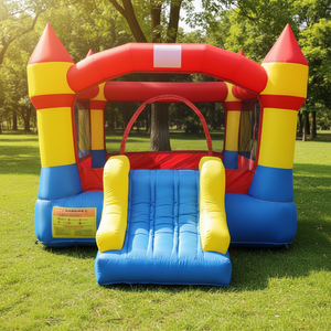 Castello Gonfiabile Commerciale per Interni in Nylon con Ventilatore e Ampia <span class=keywords><strong>Area</strong></span> di Salto per Bambini - Product Image 1