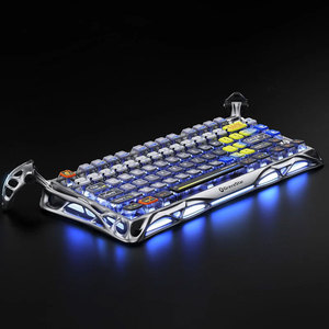 Clavier mécanique sans fil GravaStar Mercury K1 Pro 75% 79 touches rétroéclairées RVB avec interrupteurs linéaires - Product Image 4
