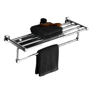Ensemble d'accessoires de salle de bain standard 6 pièces en cuivre chromé, porte-serviettes, barre à serviettes, porte-brosse de toilette, style moderne minimaliste - Product Image 5