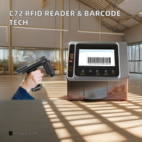 Lecteur RFID Chainway C72 UHF Impinj E710 Android 11 IP65 Scanner de codes à barres d'ordinateur portable à longue portée WiFi industriel 4G