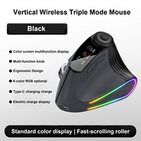 Souris sans fil ergonomique verticale rechargeable en gros, clic silencieux, molette de défilement rapide, pour ordinateur portable et PC de bureau