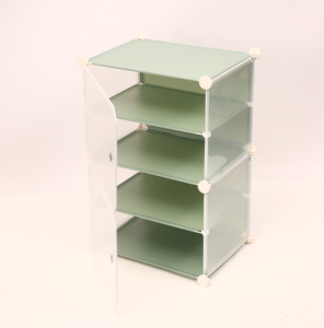 Armario Zapatero de granito <span class=keywords><strong>verde</strong></span>, organizador de almacenamiento simple modular, caja de cubo de plástico, bricolaje - Product Image 2