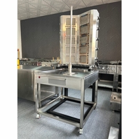 Machine à shawarma à gaz domestique LIBERMANN à rotation automatique avec 5 brûleurs, machine à kebab, grill vertical pour shawarma