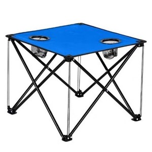 Tavolo da Campeggio Quadrato Leggero e Portatile OEYTREE in Metallo con Sedia Pieghevole in Tessuto Oxford <span class=keywords><strong>per</strong></span> Turismo e Spiaggia - Product Image 4