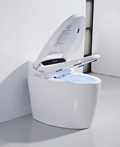 WC Smart MONDI Economico per Hotel e Casa, Monoblocco a Pavimento con Doppio Scarico, Telecomando, P-Trap/S-Trap, Controllo Vocale, Bianco, Riscaldato - Product Image 4