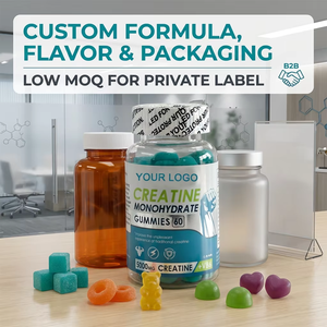 Gomitas de Creatina Monohidrato Sin Azúcar de Marca Privada OEM para Fortalecer y Recuperar la Fuerza Muscular, Venta al Por Mayor de Fábrica ODM - Product Image 3