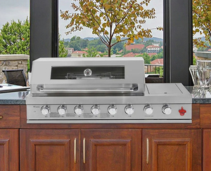 Cuisine extérieure personnalisée de luxe, barbecue en céramique intégré 304 430 pour la maison et les entreprises, LQ-B8 Outdoor K - Product Image 3